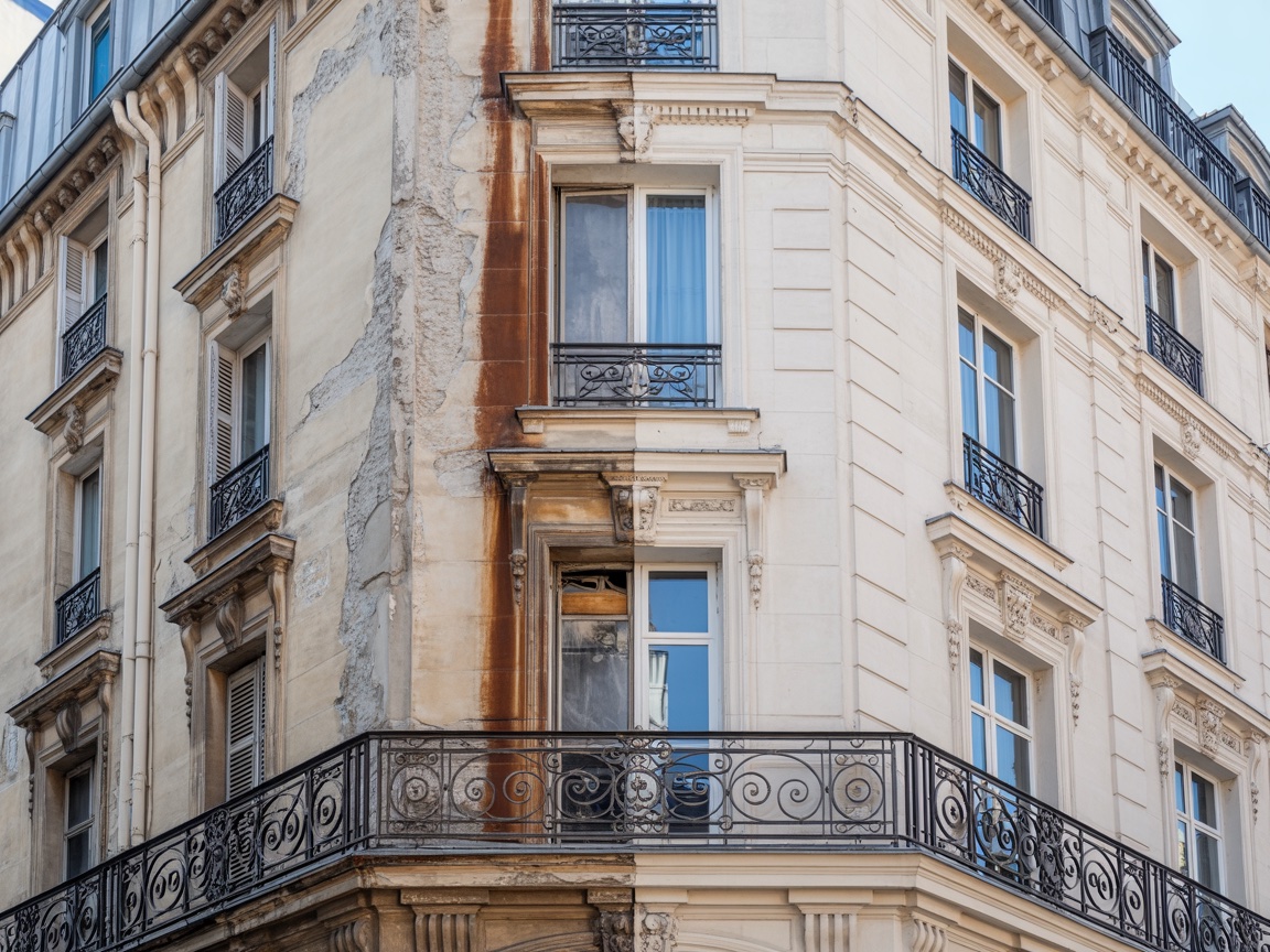 Avant-après rénovation de façade par un contractant général